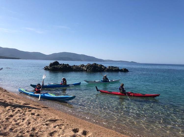 Abbartello kayak paddle Corse janvier 2025