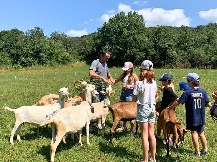 Visite de la ferme du Naray avec Didier