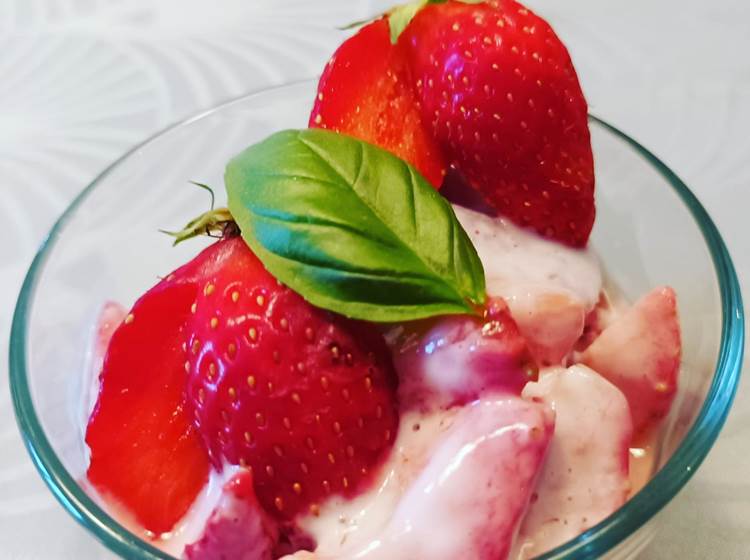 Dessert aux fraises - Le Veilleur de Noblat