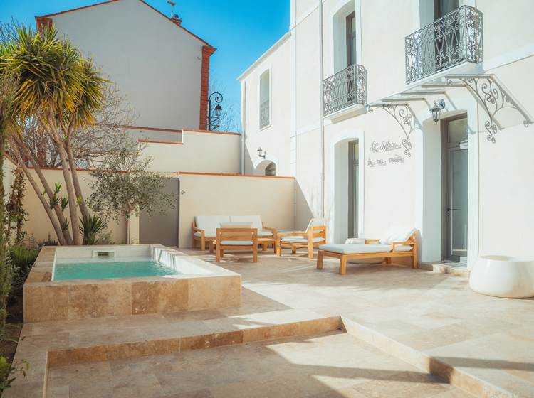 Maison Balas - Chambre d'Hôtes - Canet en Roussillon - Suite Castell - Piscine