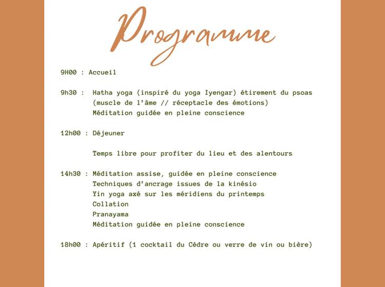 Programme du 30 mars