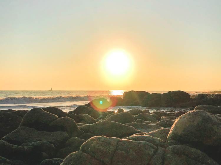 Coucher de soleil sur la Pointe Saint-Gilles Bénodet