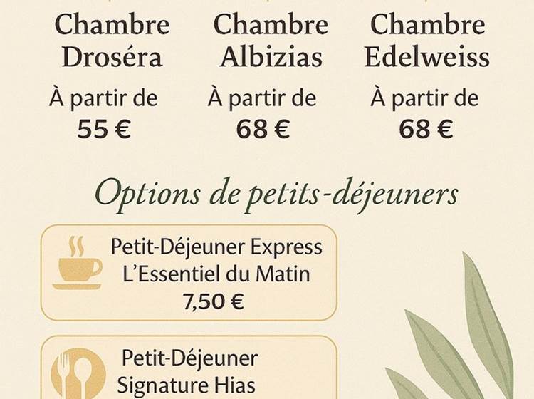 "Et si vous dormiez ici ? Voici nos tarifs tout doux…"