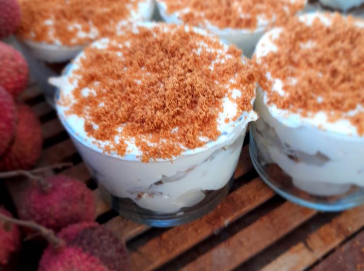 Tiramisu letchi speculos