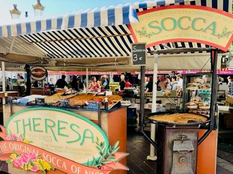 VIEUX NICE COURS SALEYA SOCCA "THERESA"