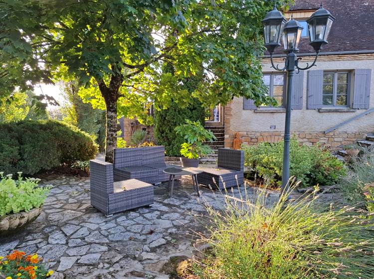 Chambre d'hôtes Sarlat - Les Charmes de Sarlat -Terrasse commune