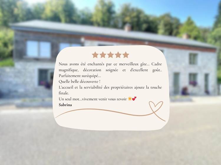 Avis clent - Gîte Lompret