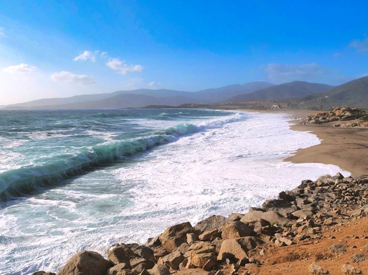 L'immensité sublime de la plage du Liamone