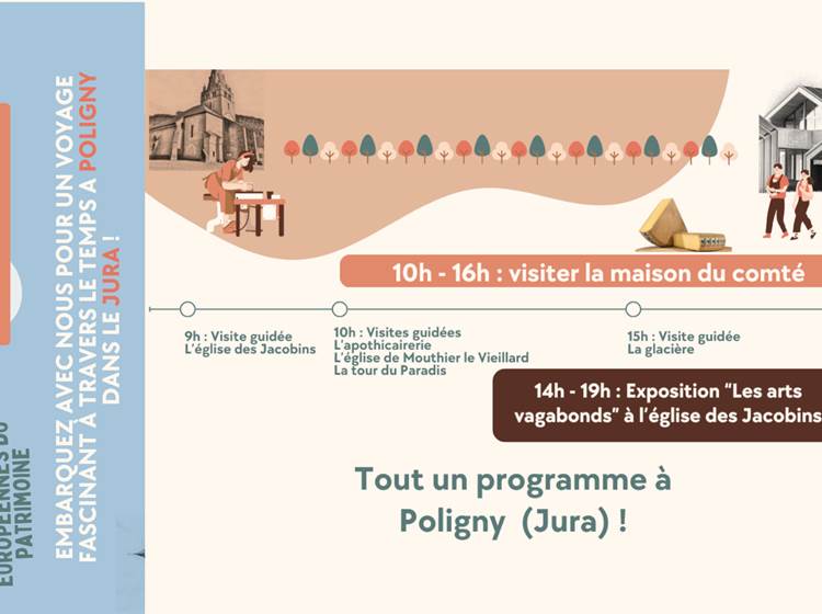 Programme des journées du patrimoine à Poligny, Jura