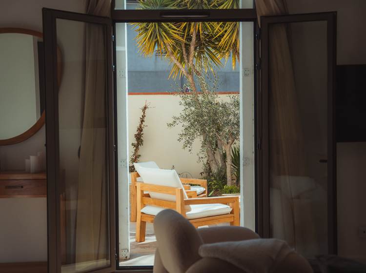 Maison Balas - Chambre d'Hotes à Canet en Roussillon - Suite Castell - Vue sur la Terrasse