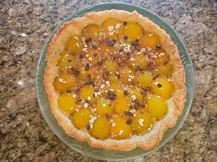 Tarte à la pêche