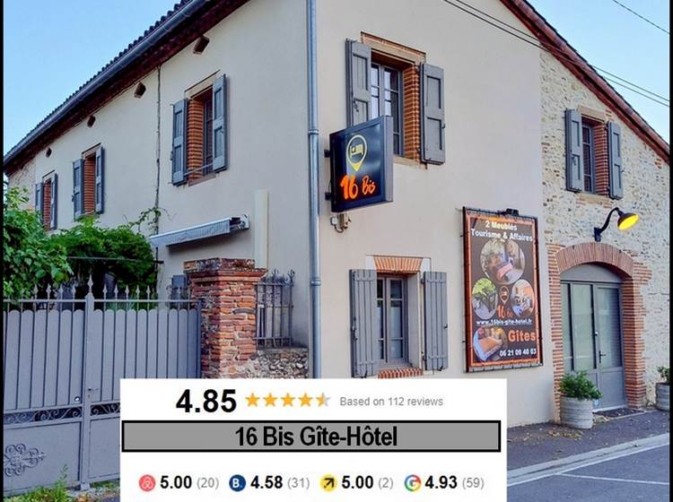 Gîte Hôtel 16 Bis Marssac sur Tarn - Albi - Toulouse