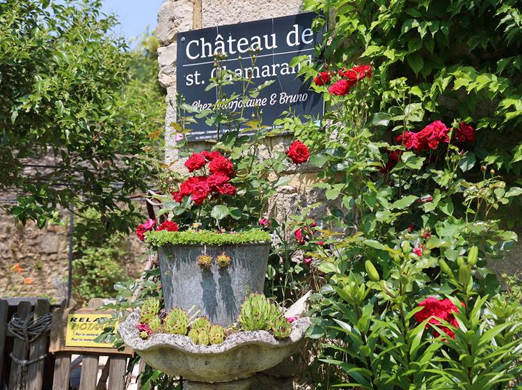Chateau de Saint Chamarand - Exterieur, terasse et jardin