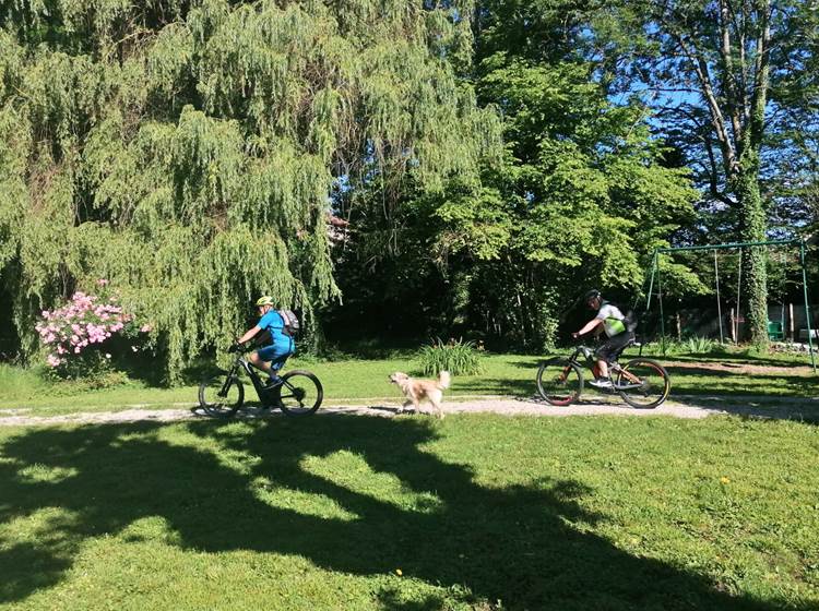 Une étape à vélo...