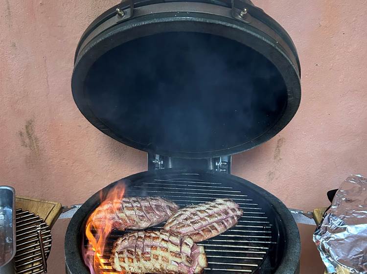 En plat : du magret grillé au barbecue