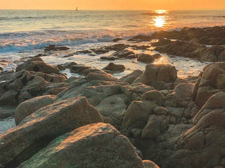 Coucher de soleil sur la Pointe Saint-Gilles Bénodet