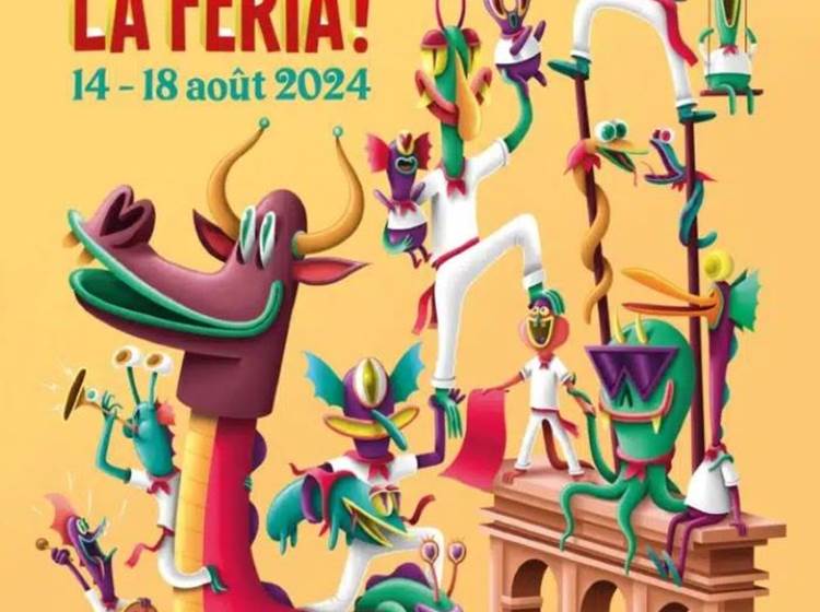 L’affiche officielle Dax la Feria 2024 - Signée Nicolas Barrome Forgues