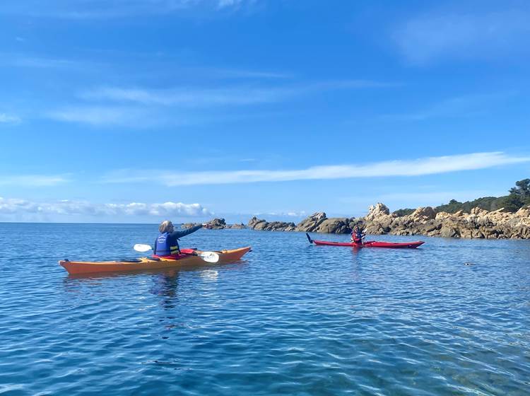 Corse  Abbartello canoe kayak de mer paddle