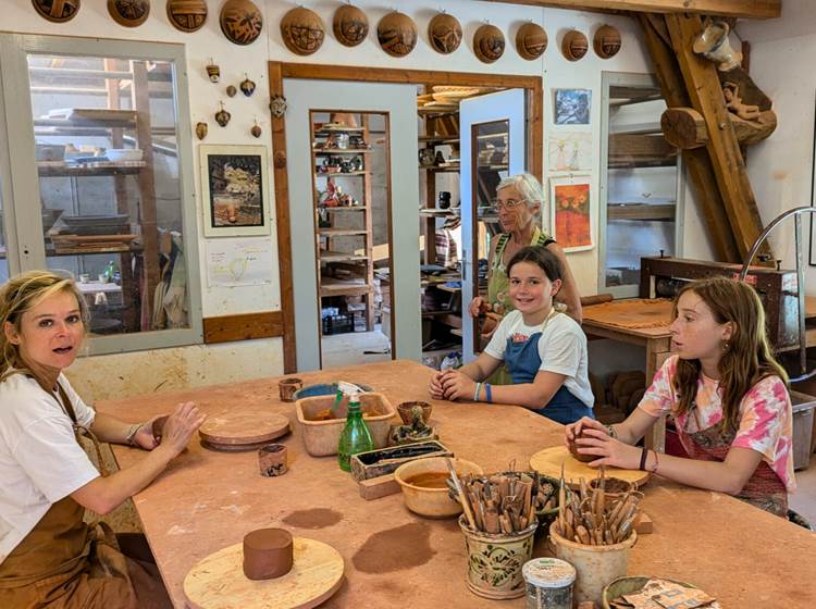 Atelier de poterie avec Emmanuelle