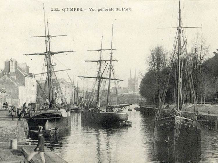 Le port de Quimper 1920