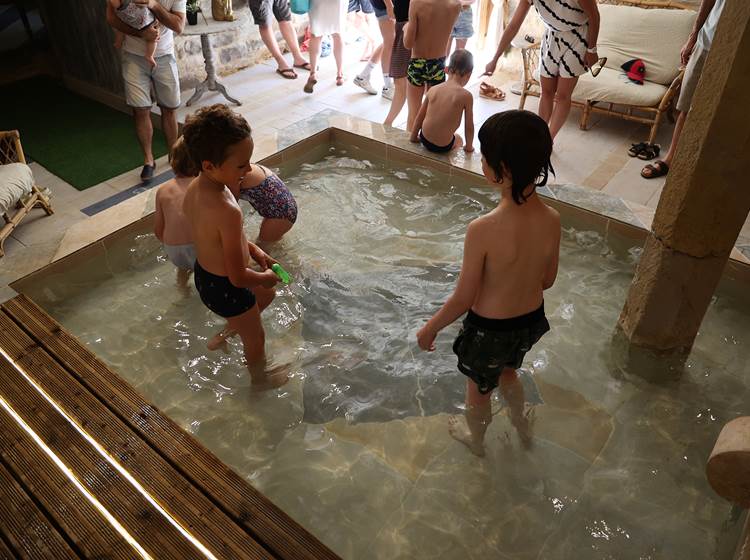 Chateau de Saint Chamarand, Bain Romain, espace fraicheur