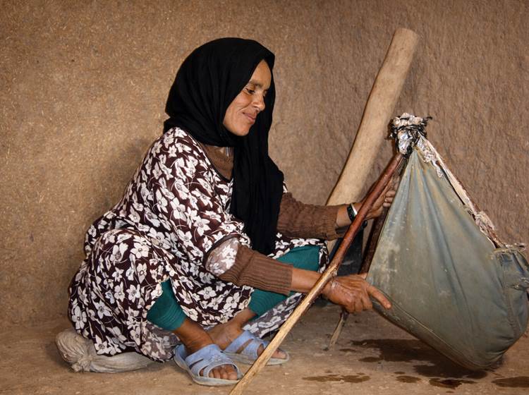 barattage du lait de chèvre