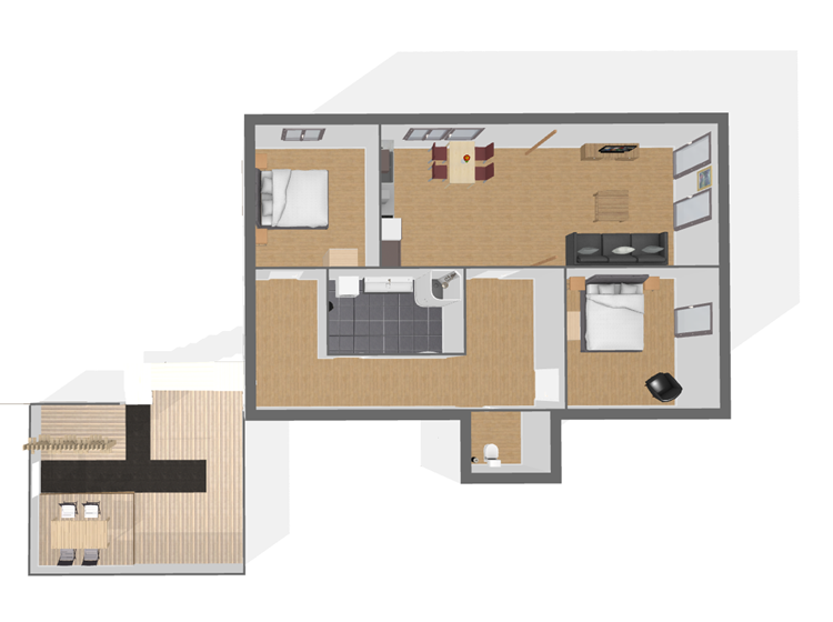 plan vue du dessus  / plan top view
