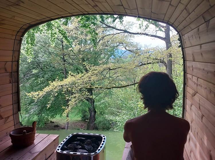 Cadeau 1 sauna le corps au chaud, l'esprit dans les arbres