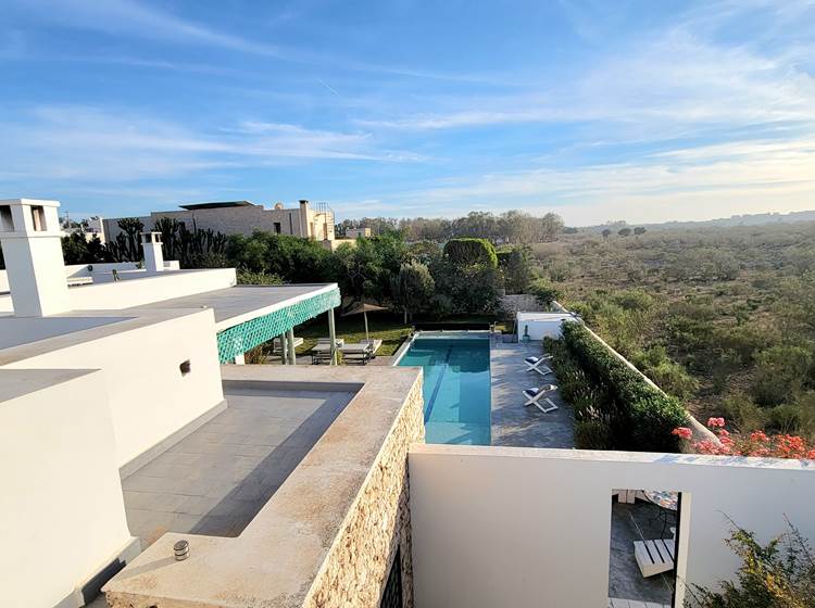 Villa Dar Céleste - vue degagée sur la nature depuis le toit terrasse