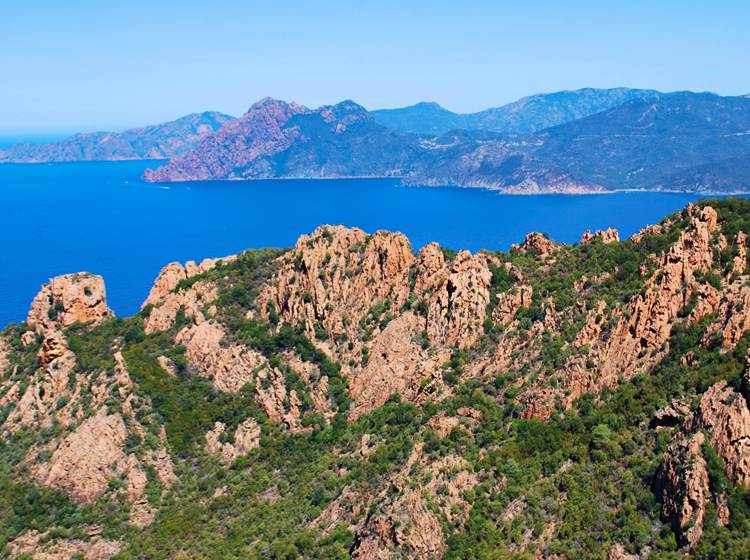 Le Golfe de Porto et la pointe de Scandola