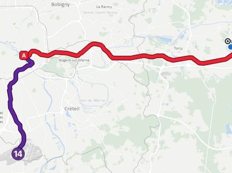 Accès depuis l'aéroport  CDG