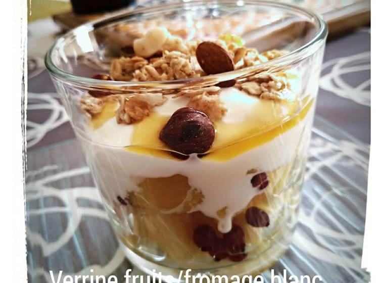 Verrine fruits frais et secs
