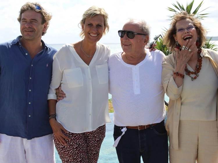 Francois, Catherine, Claude Brasseur et Claudia Cardinale