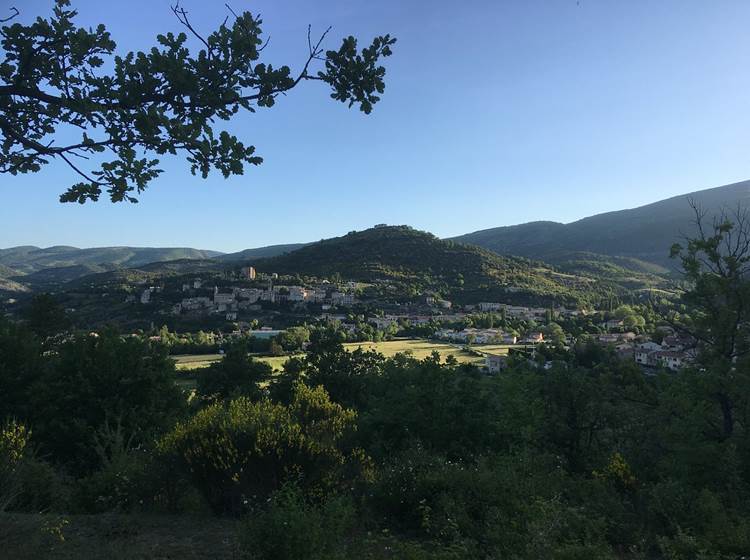 Le Deffends de Rdon - vue sur Montbrun-les-Bains