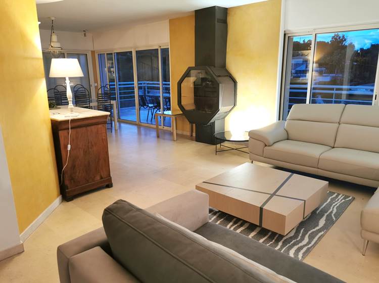 amazing south france riviera villa large double living room with fireplace