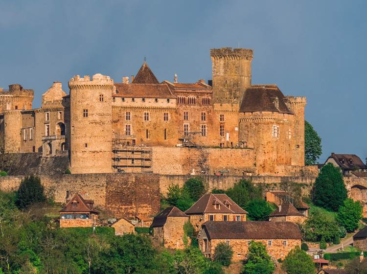 Loubressac Panorama château de Castelnau-Bretenoux
