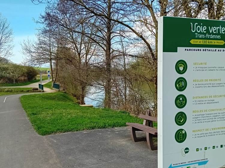 La voie verte Trans-Ardennes, à Noyers-Pont-Maugis