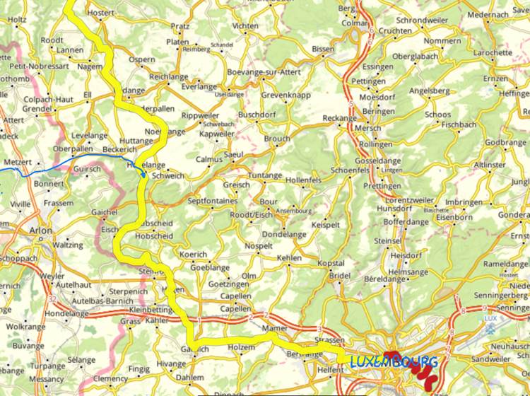 Lottert to Luxembourg by bike