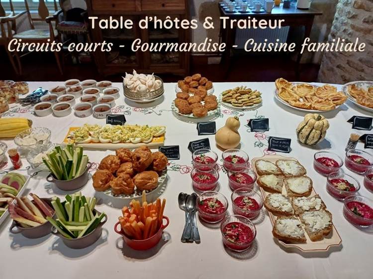 Traiteur et table d'hôtes fait maison, local et de saison