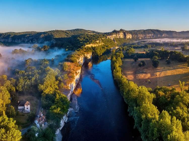 La Dordogne au lever de soleil