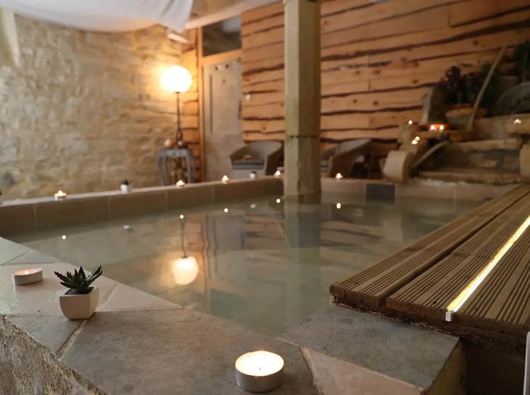 Chateau de Saint Chamarand, Bain Romain, espace fraicheur