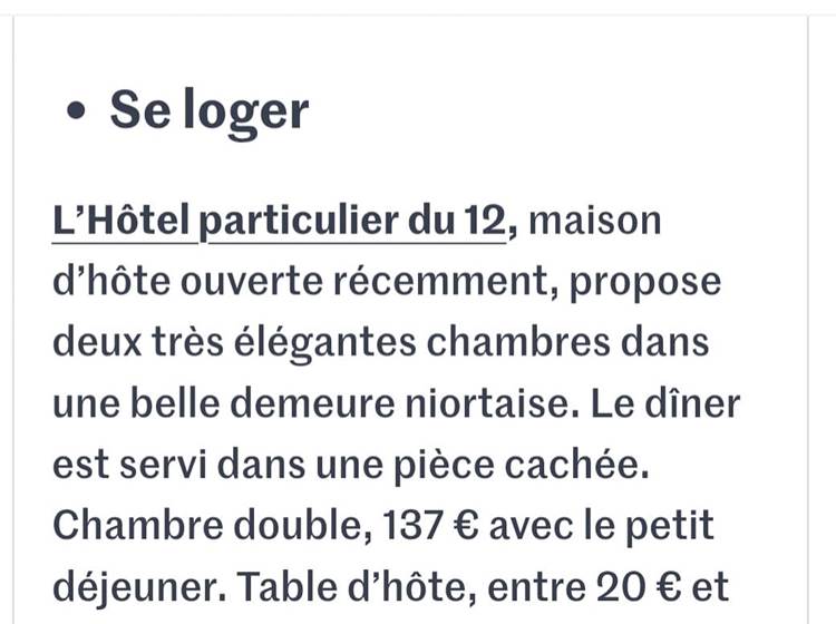 Le Monde - Mai 2025- Article sur Niort