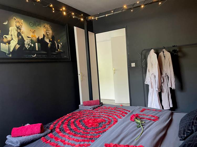 Chambre avec peignoirs
