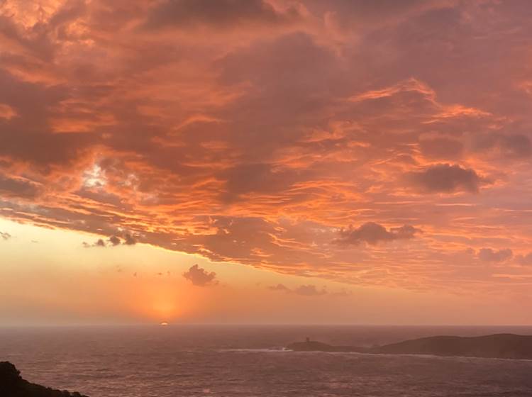 Coucher de soleil à deux pas