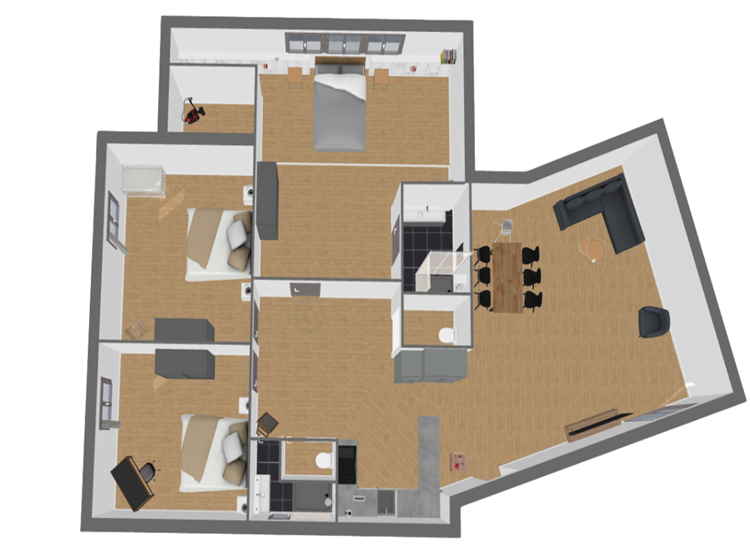 plan vue du dessus / plan top view