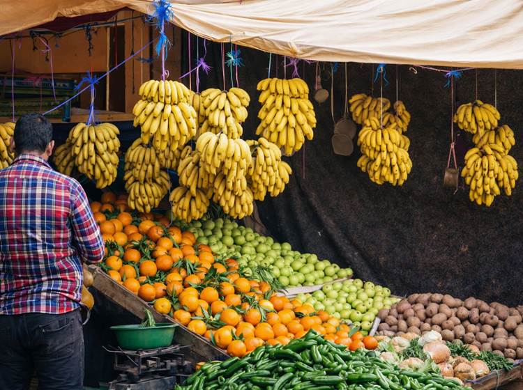 Les beaux fruits et légumes du souk