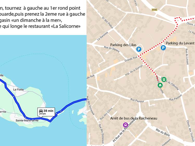 Plan d'accès Maisons de l'Olivette