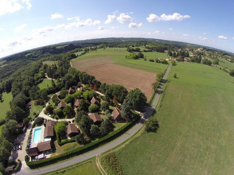 Hameau des laurières vue du ciel