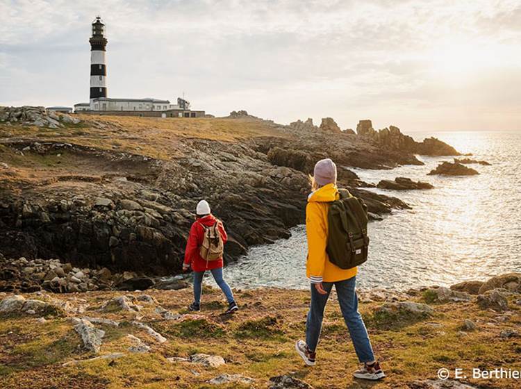 Randonneur à Ouessant