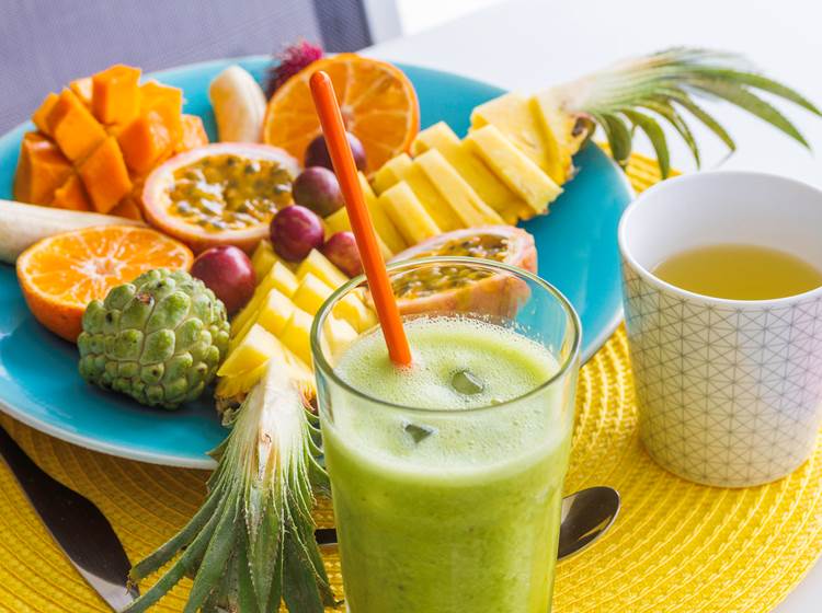Iguane House villas & Micro Spa focus sur notre petit déjeuner tropical